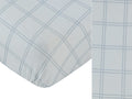 Whinny Plaid Fitted Bassinet Sheet - Blue
