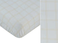 Whinny Plaid Fitted Bassinet Sheet - Stone