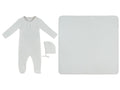 Fur Ever Yours Footie, Hat & Blanket Set - Taupe