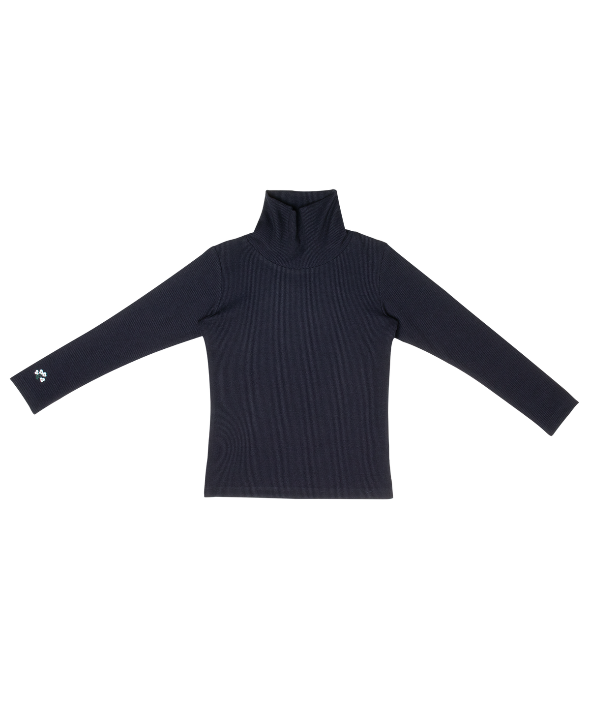 Louise Rib Turtleneck - Navy