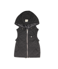 Lyla Quilted Vest - Black