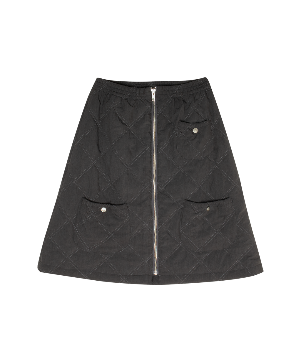Lyla Quilted Skirt - Black