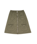 Lyla Quilted Skirt - Green
