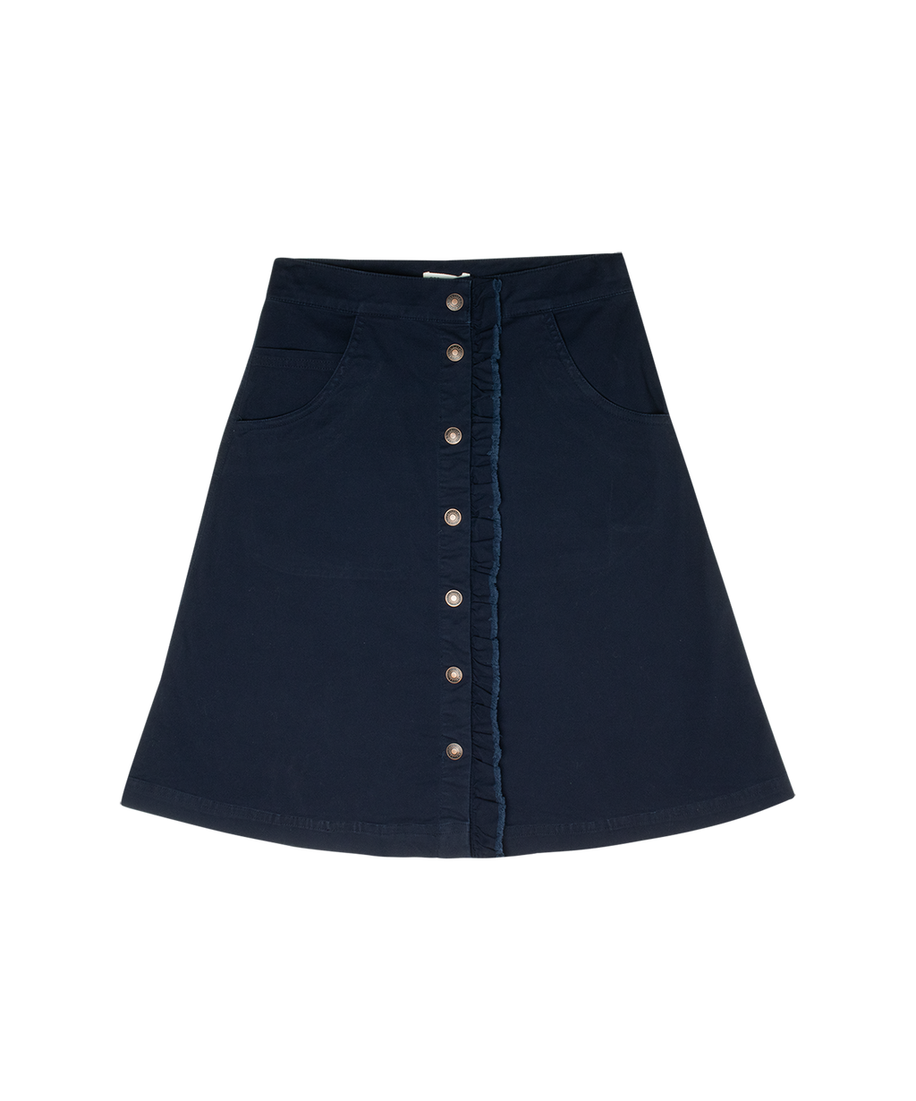 Nina Ruffled Skirt - Navy
