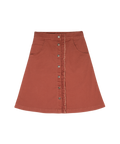 Nina Ruffled Skirt - Terracotta