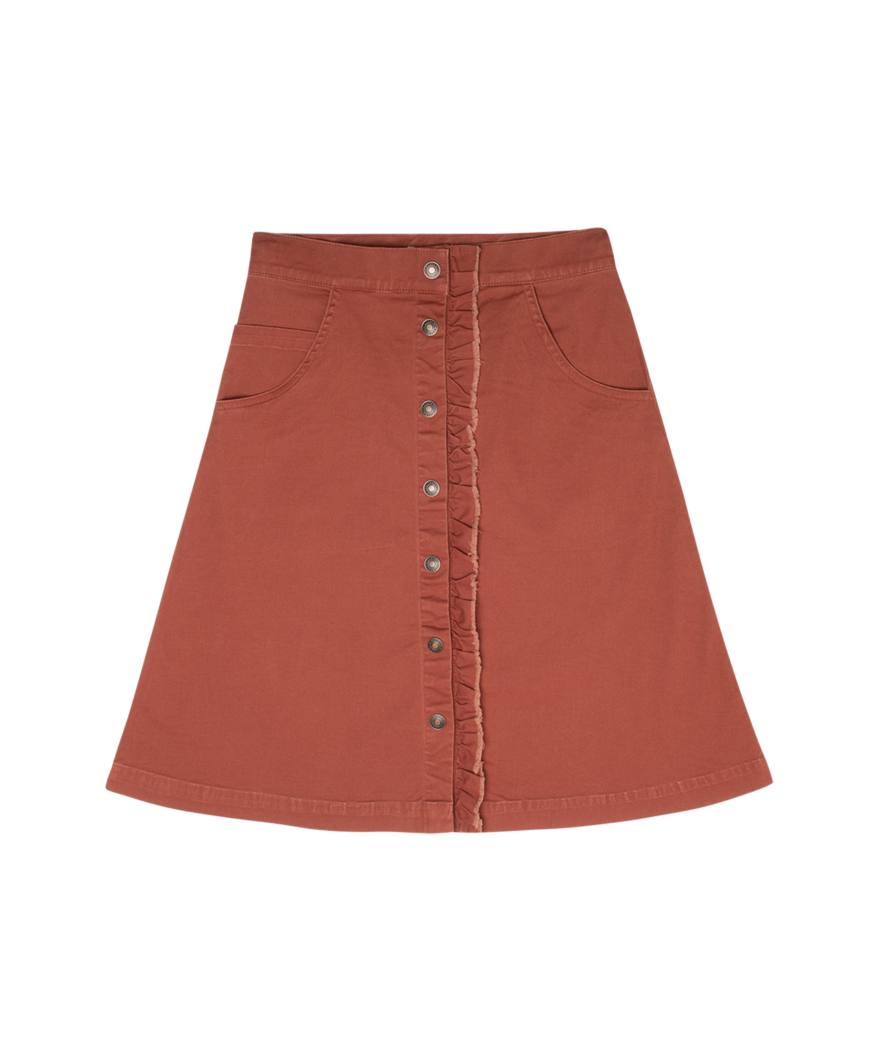 Nina Ruffled Skirt - Terracotta