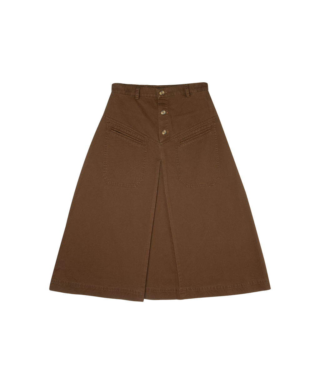 Gia Maxi Skirt - Brown