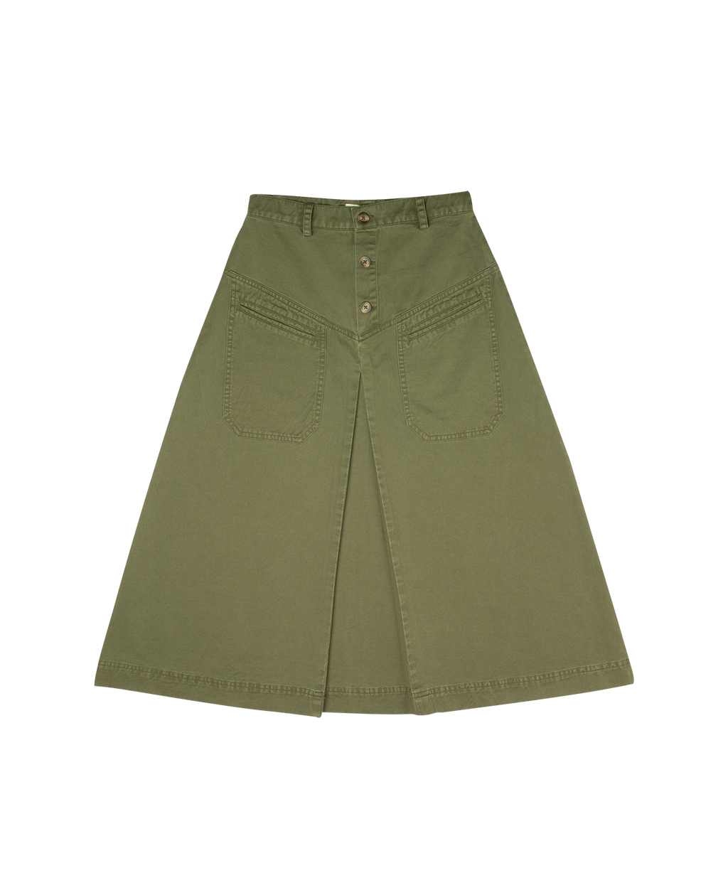 Gia Maxi Skirt - Green