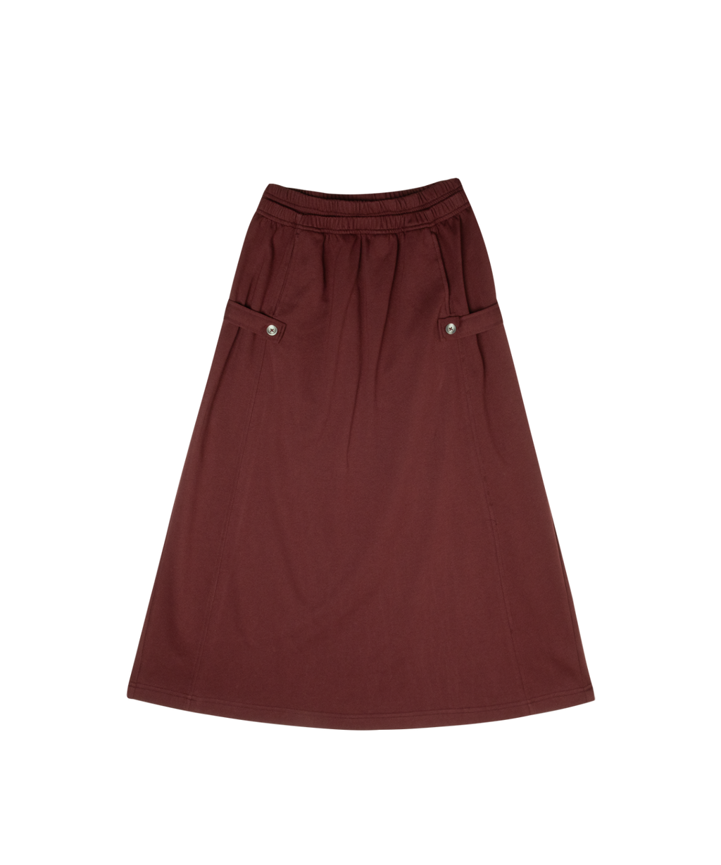 Stella Maxi Skirt - Merlot