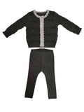 Cynthia Knit Set - Charcoal