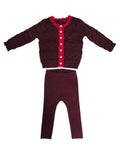 Cynthia Knit Set - Cranberry
