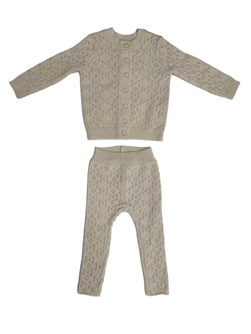 Lyla Pointelle Set - Oatmilk