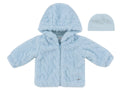 Atelier Cable Fur Jacket & Hat - Blue