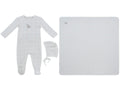 Whinny Plaid Footie, Hat & Blanket Set - Pink