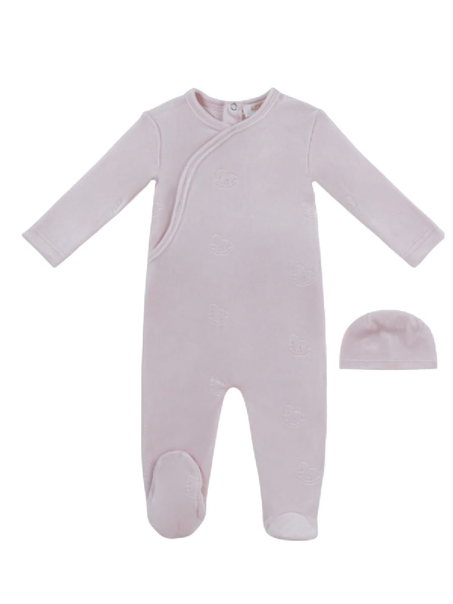 Whinny Wrap Footie & Hat Set - Pink