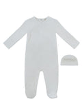 Whinny Wrap Footie & Hat Set - White
