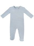 Bebe Pointelle Footie - Blue