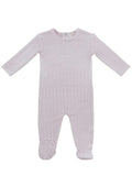 Bebe Pointelle Footie - Pink