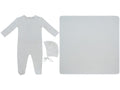 Bebe Pointelle Footie, Hat & Blanket Set - White