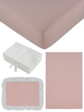 Mon Bebe Mini 4PC Crib Set - Pink