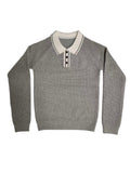 Ollie Knit Polo Sweater - Grey