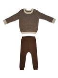 Kenny Textured Knit Set - Chestnut