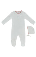 Fur Ever Yours Footie & Hat Set - Red