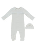 Mon Bebe D'Amour Footie & Hat Set - Blue