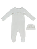 Mon Bebe D'Amour Footie & Hat Set - Taupe