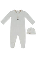 Atelier Bunny Footie & Hat Set - White