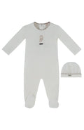 Atelier Bunny Footie & Hat Set - Taupe