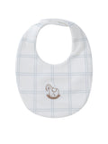Whinny Plaid Bib - Blue