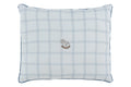 Whinny Plaid Throw Pillow - Blue