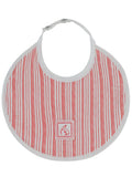 Stripe Stamp Bib - Red