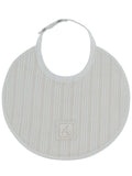 Stripe Stamp Bib - Stone