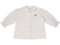 Sienna Dotted Blouse - Chestnut