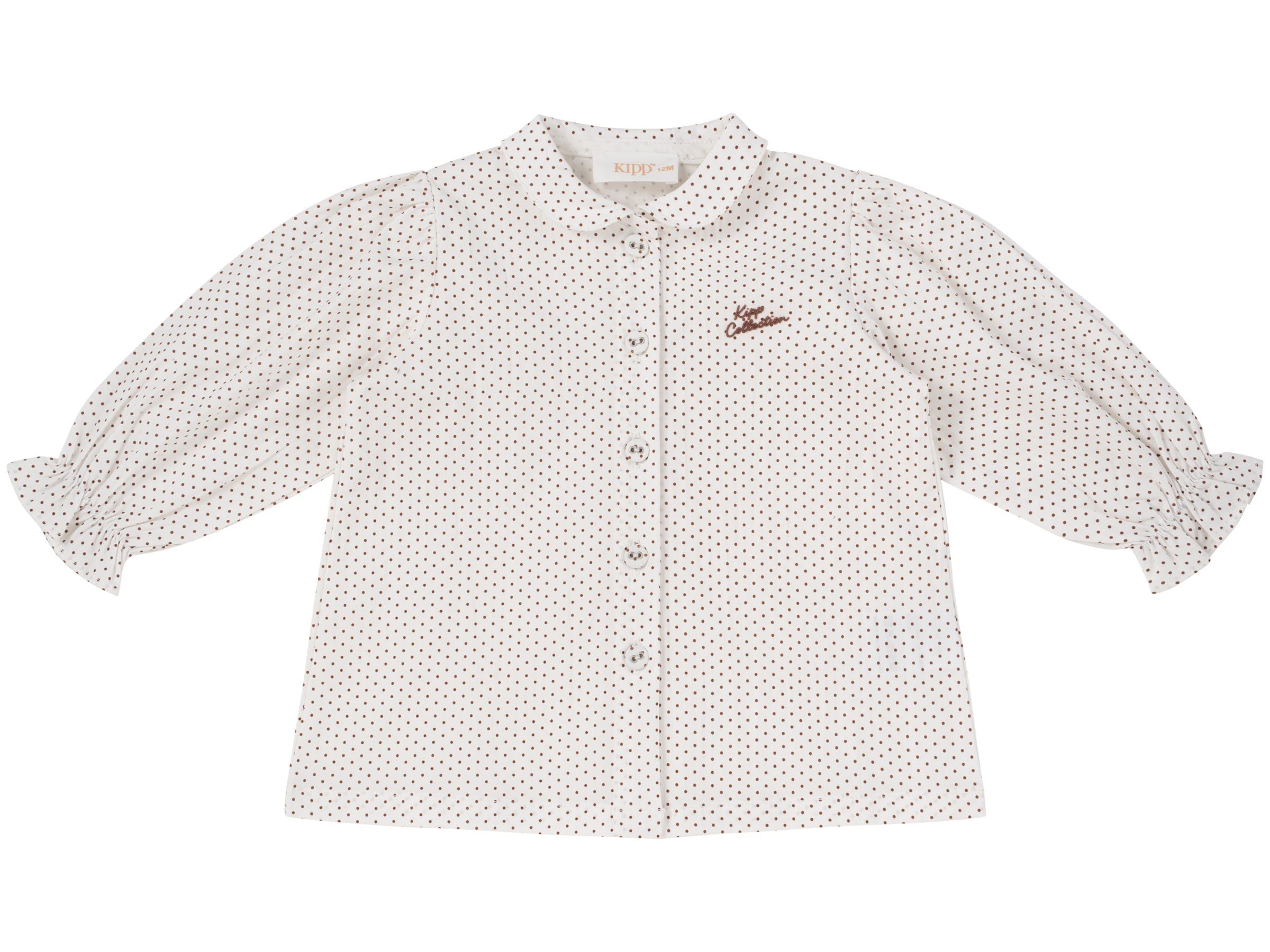 Sienna Dotted Blouse - Chestnut