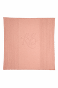 KB Pointelle Knit Blanket - Peach