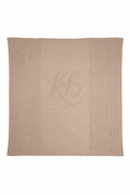 KB Pointelle Knit Blanket - Taupe