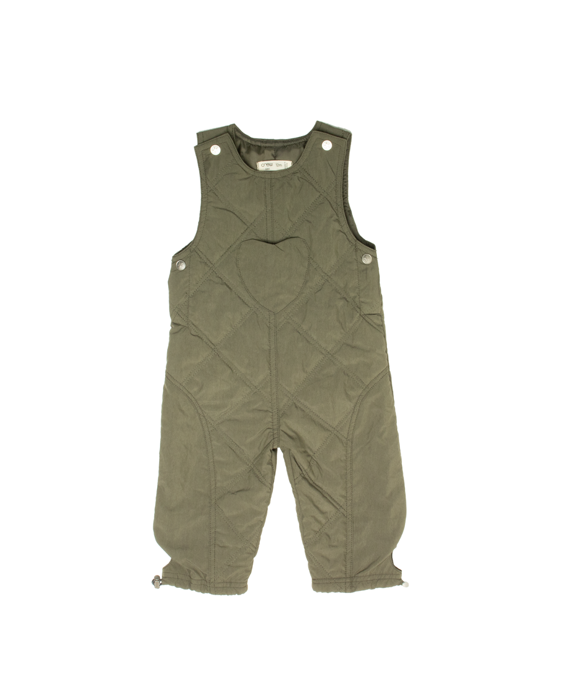 Lyla Quilted Overalls - Green