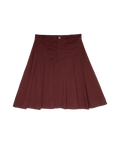 Gracie Denim Skirt - Maroon