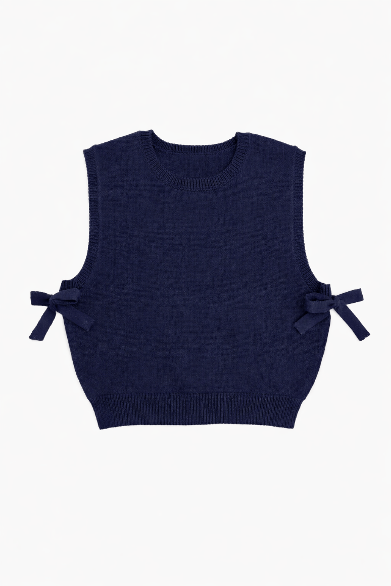 Sienna Knit Vest - Navy