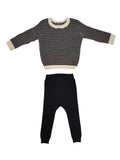 Kenny Textured Knit Set - Navy