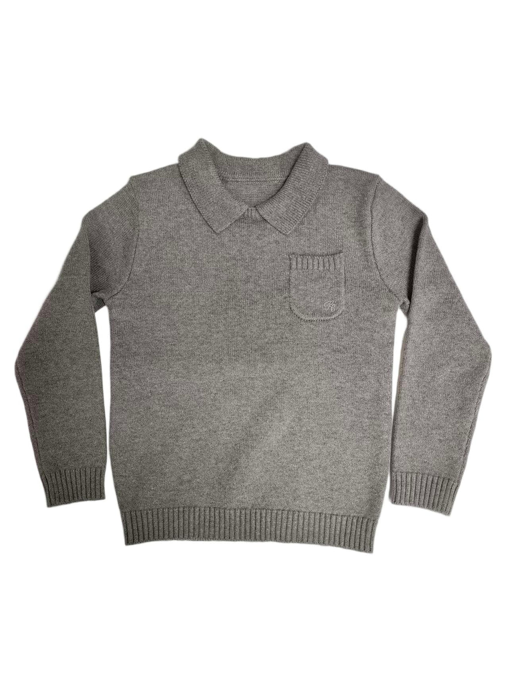 Franck Collar Sweater - Grey