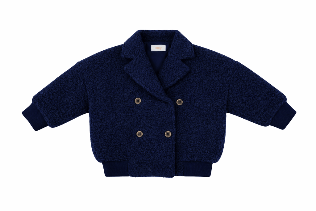 Kenny Sherpa Jacket - Navy