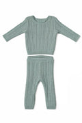 KB Pointelle Knit Set - Sage