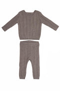 KB Pointelle Knit Set - Grey