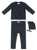 Felt Wrap Set with Hat - Grey