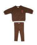 Polo Club Legging Set - Chocolate