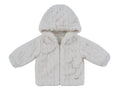 Atelier Cable Fur Jacket - White